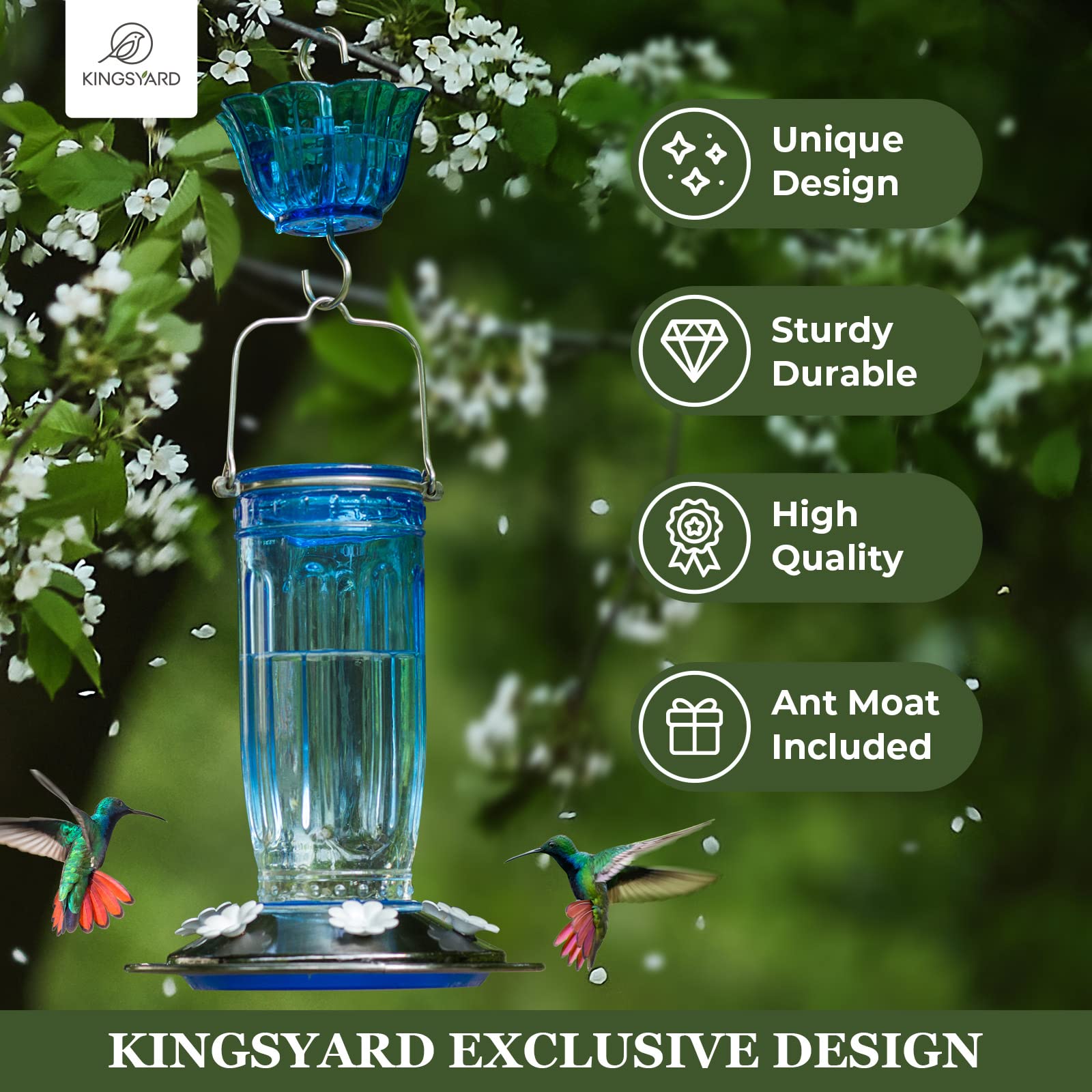 Kingsyard cierre con seis puertos en forma de flor facilitando alimentación simultánea
