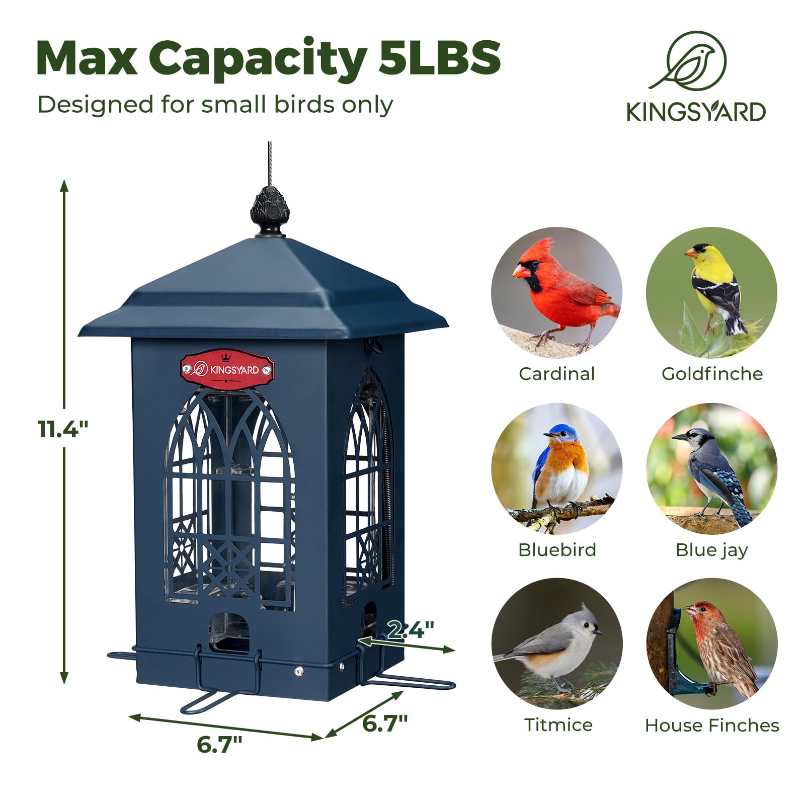 Kingsyard empaque listo para regalo con instrucciones visibles