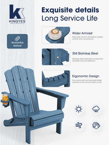 KINGYES silla plegada guardada para ahorro de espacio