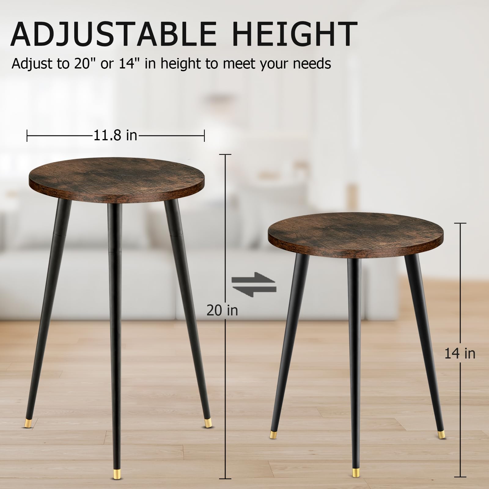 KINNARY detalle de patas metálicas triangulares con soporte robusto