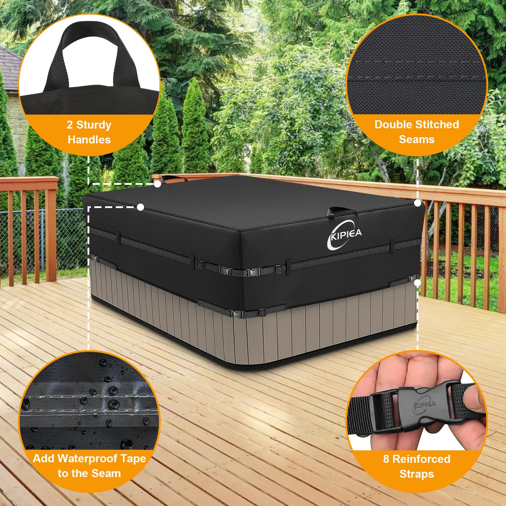 Kipiea detalle de costuras con cinta impermeable para sellado eficaz