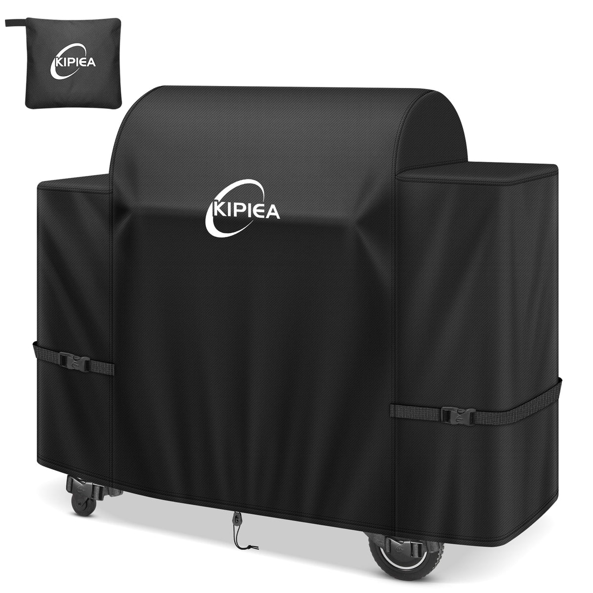 Kipiea vista frontal de la funda ajustada al Traeger Ironwood 885 protege contra lluvia
