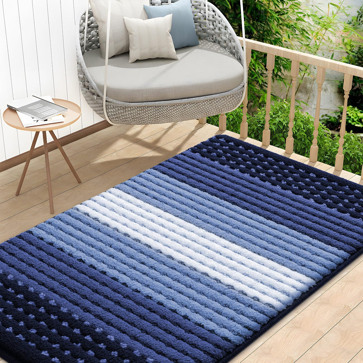 Kitinjoy felpudo 48x32 frontal mostrando diseño y cobertura para protección de suelos