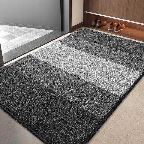 Kitinjoy felpudo frontal mostrando diseño y tamaño 40x32 que atrapa suciedad