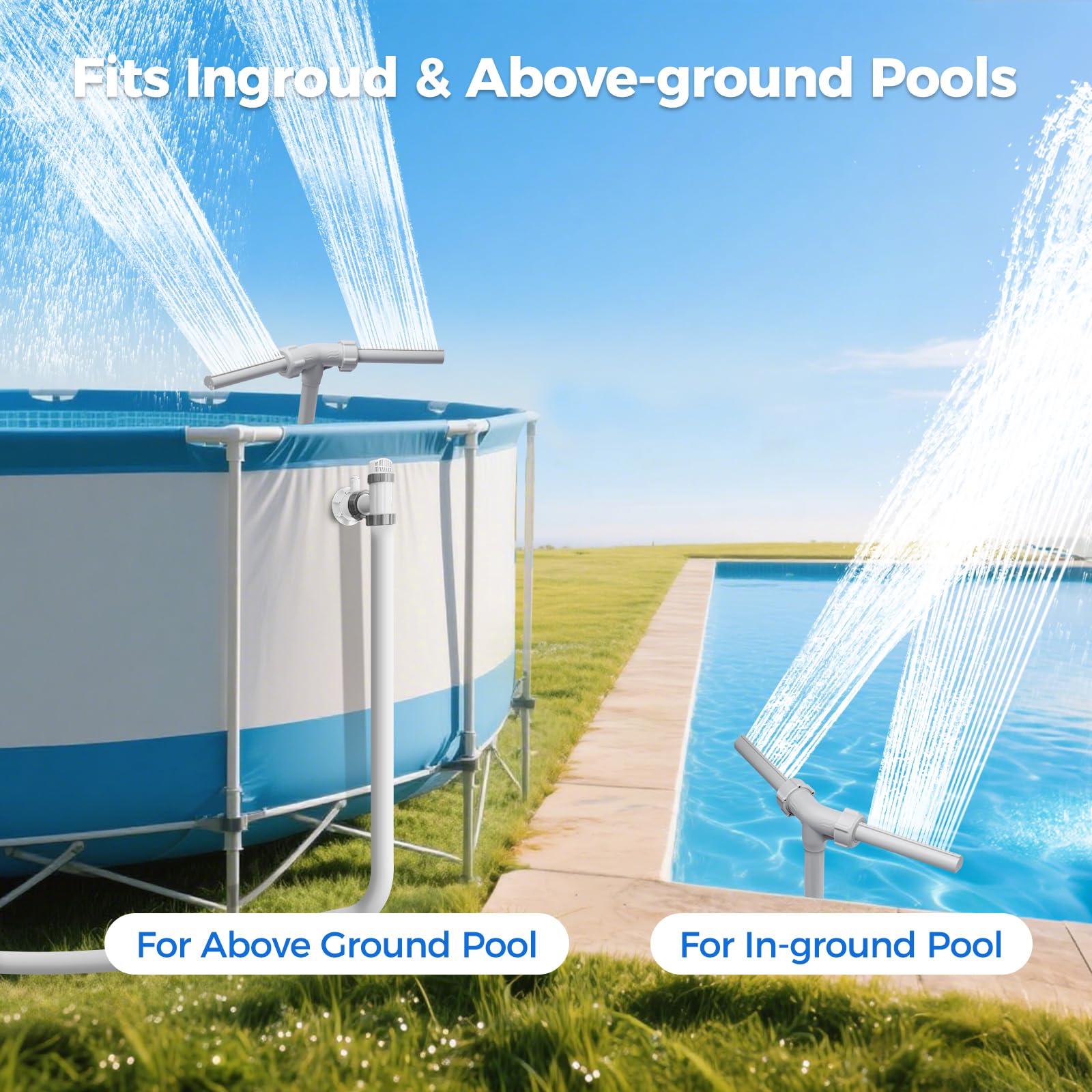 klleyna adaptadores de retorno incluidos para piscinas elevadas y enterradas