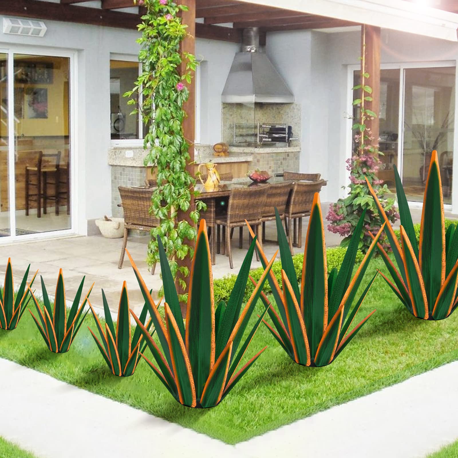 KODIBO agave en jardín aportando punto focal y estilo