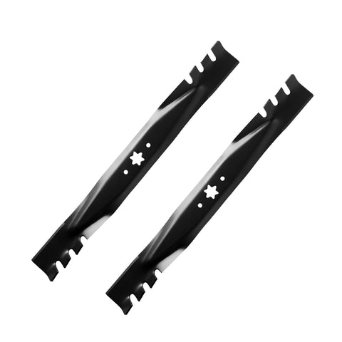 KOFINAM hoja mulching 42" vista frontal mostrando el perfil y ajuste exacto