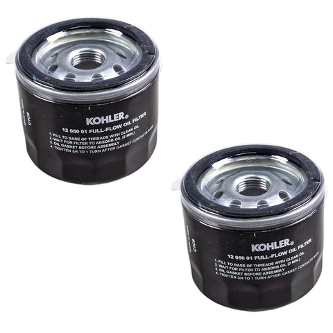 Kohler filtro de aceite frontal en embalaje de fábrica mostrando calidad