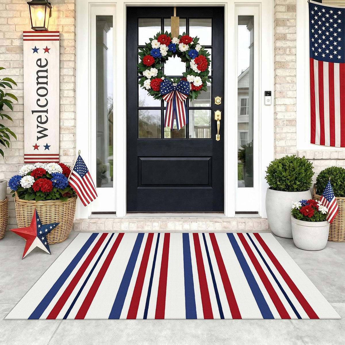 KOZYFLY vista frontal del empaque y diseño patriotico, aporta estilo festivo