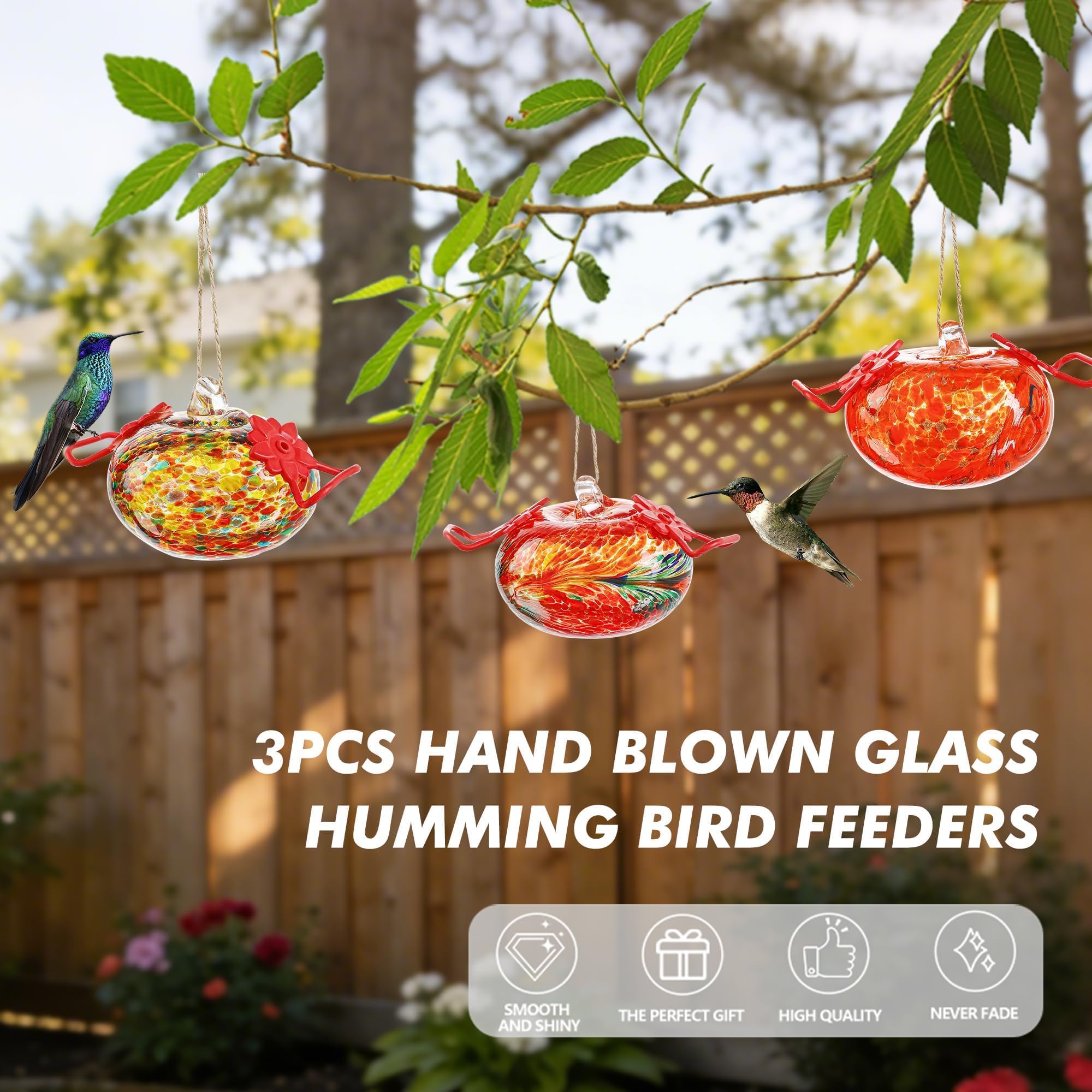 KRISININE puertos con flores rojas que atraen colibríes eficazmente
