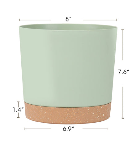kubvici plato color madera clara recogiendo agua para proteger superficies