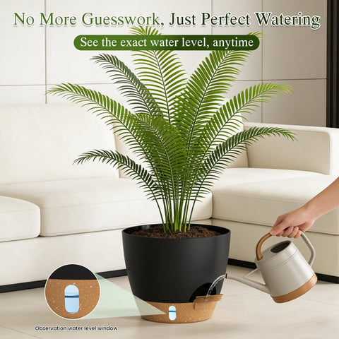 KUGAZ maceta en uso en interior aportando estética y comodidad