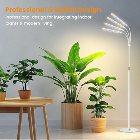Kullsinss cuello flexible 360 grados que facilita dirigir la luz hacia plantas