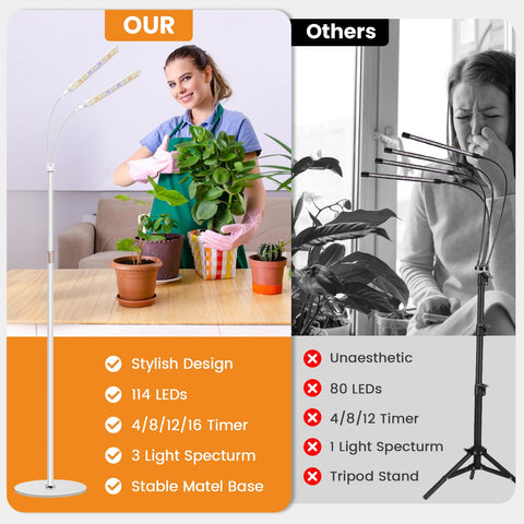 Kullsinss cuello flexible 360 grados para ajustar ángulo de luz