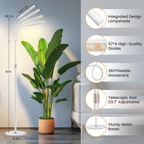 Kullsinss primer plano de las 228 LEDs mostrando distribución y potencia luminosa