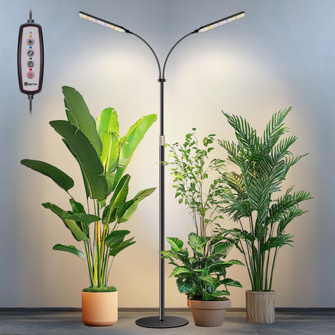 Kullsinss vista frontal lámpara con soporte, iluminación uniforme para plantas