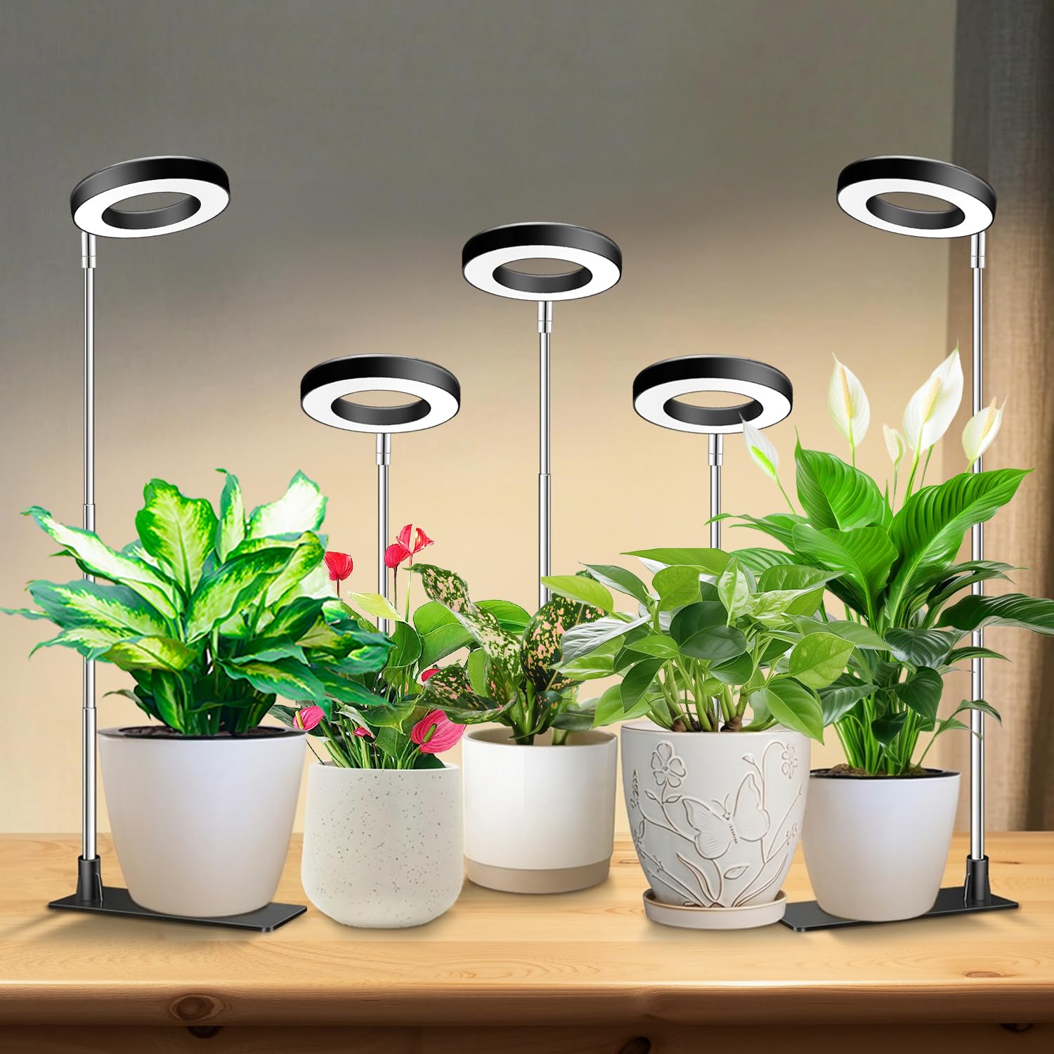 Kullsinss halo frontal con aro LED mostrando diseño compacto y función decorativa