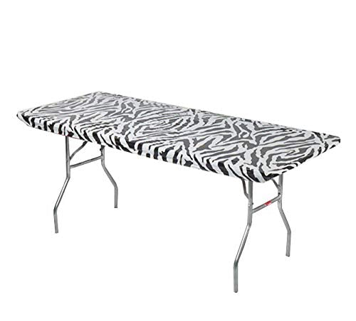 Kwik-Covers vista frontal del paquete Zebra con ajuste y ahorro