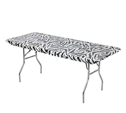 Kwik-Covers vista frontal del paquete Zebra con ajuste y ahorro