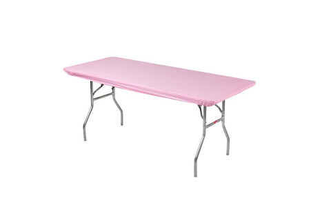 Kwik-Covers mantel frontal rosa mostrando ajuste y protección fácil