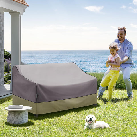 KylinLucky funda en patio real protegiendo muebles y estilo exterior