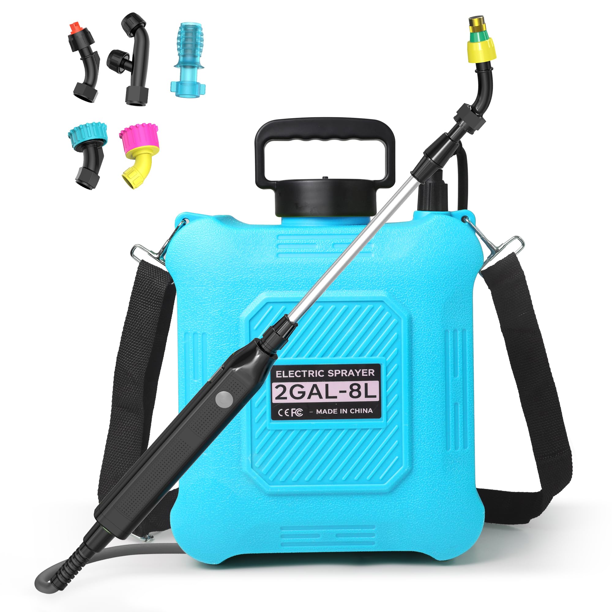 LABAAOAO pulverizador frontal con depósito azul y mango portátil para ahorro de tiempo