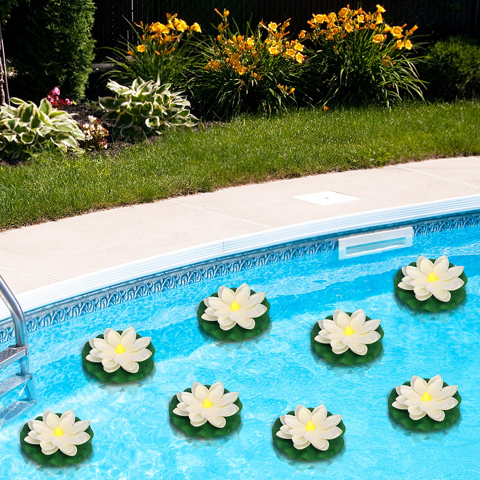 LACGO centro de mesa flotante en boda con luz cálida elegante