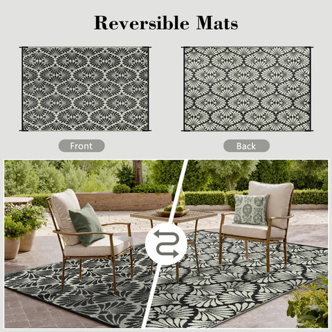 Lahome alfombra en patio con muebles para crear zona cómoda y protegida