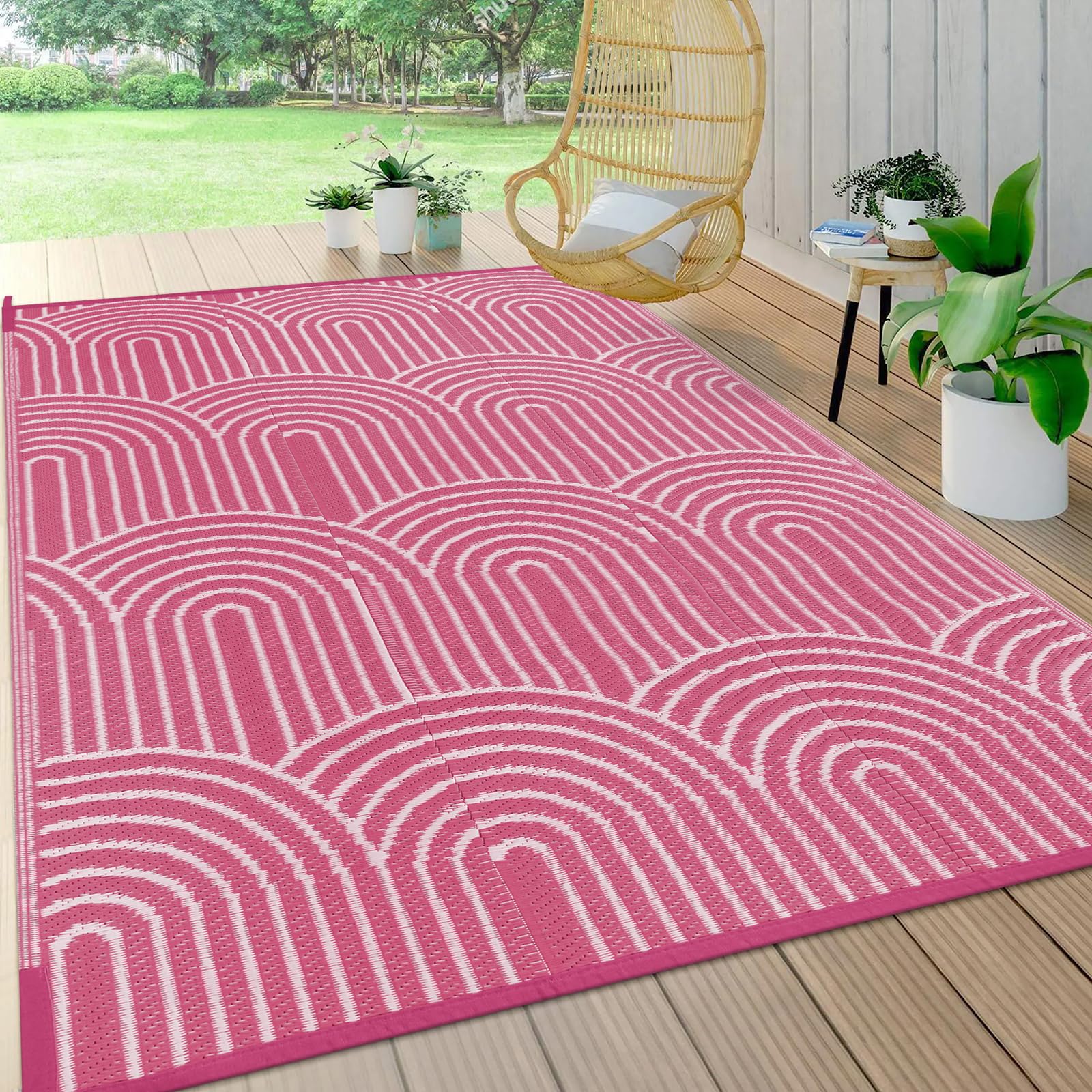 Lahome alfombra frontal con colores vibrantes y protección del suelo