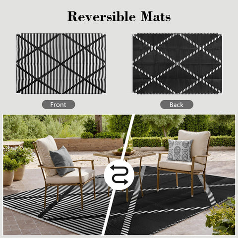 Lahome alfombra reversible con ambas caras visibles y versatilidad