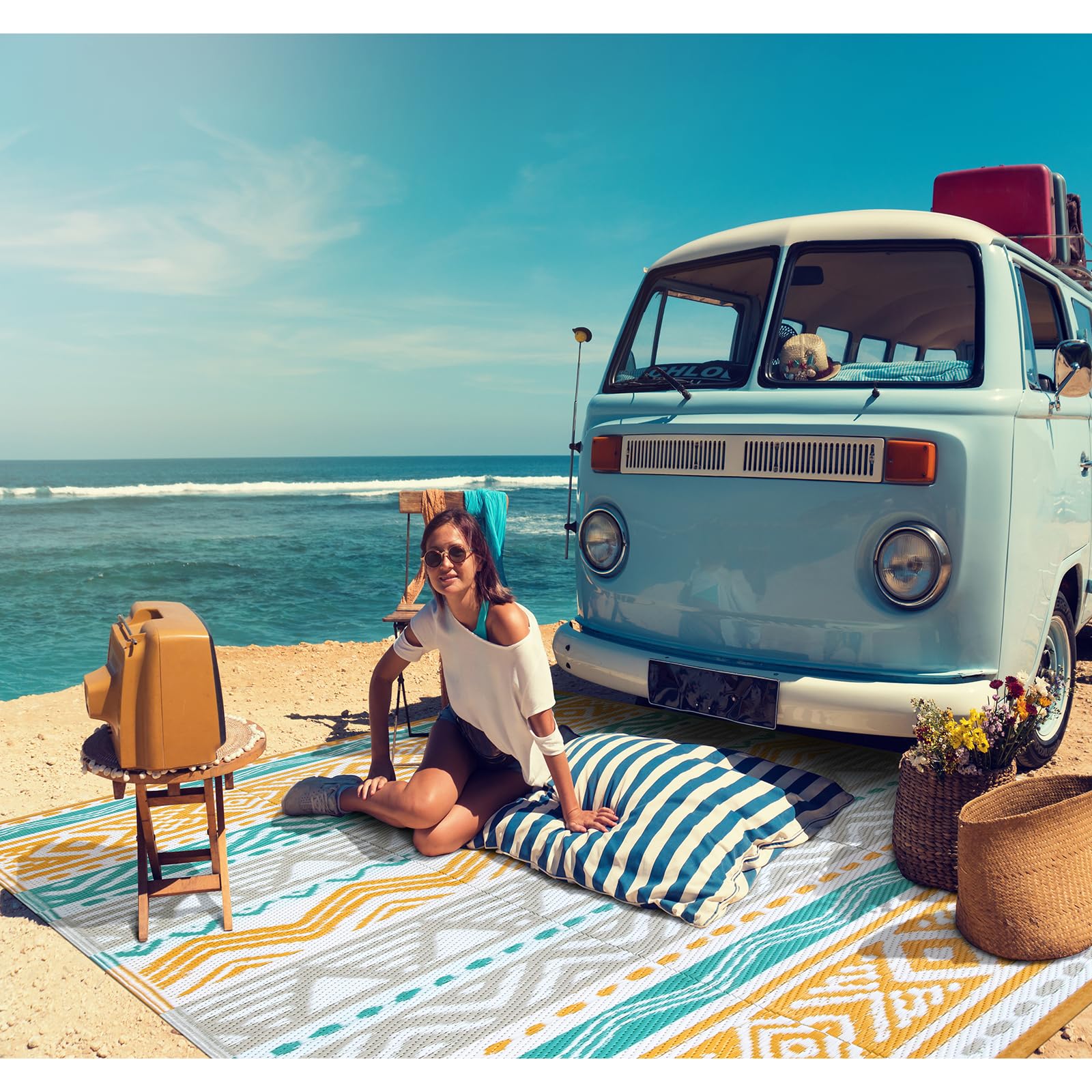 Lahome plegada con bolsa facilitando transporte para viajes y camping