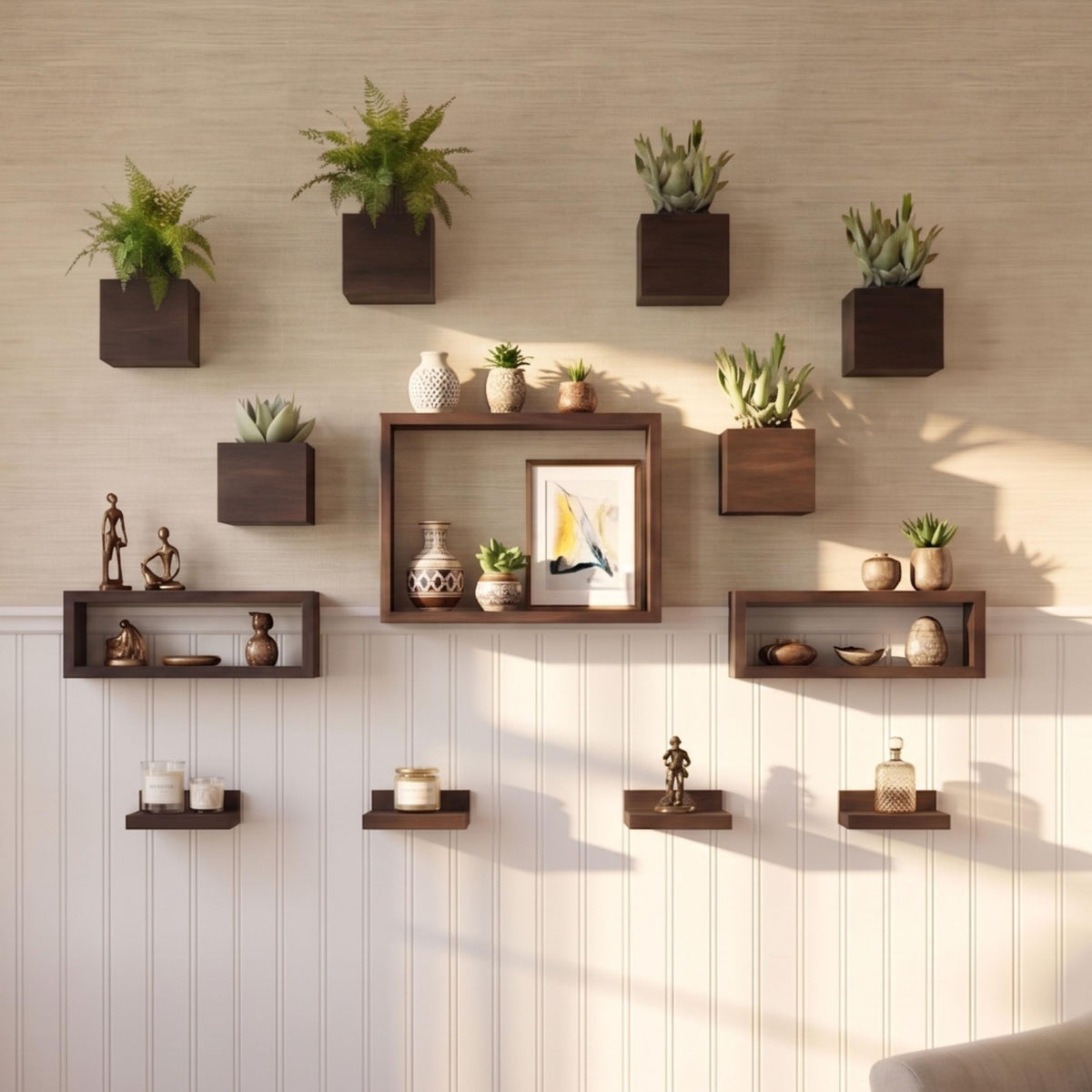 LáLáGreen estantería frontal conjunto mostrando organización y estilo