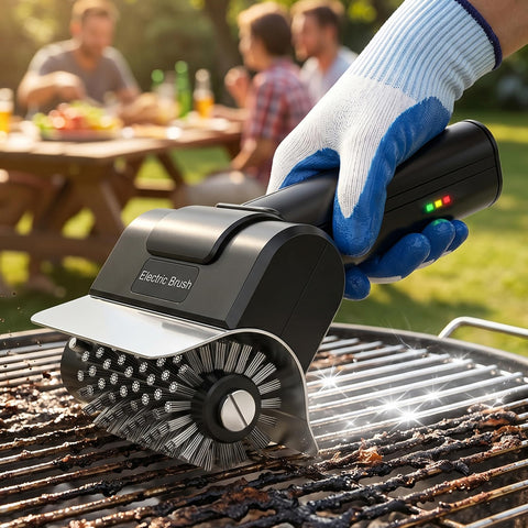 Lalasani cepillo eléctrico frontal mostrando diseño ergonómico y limpieza rápida