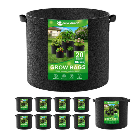 Land Guard paquete frontal mostrando 10 bolsas resistentes y compactas