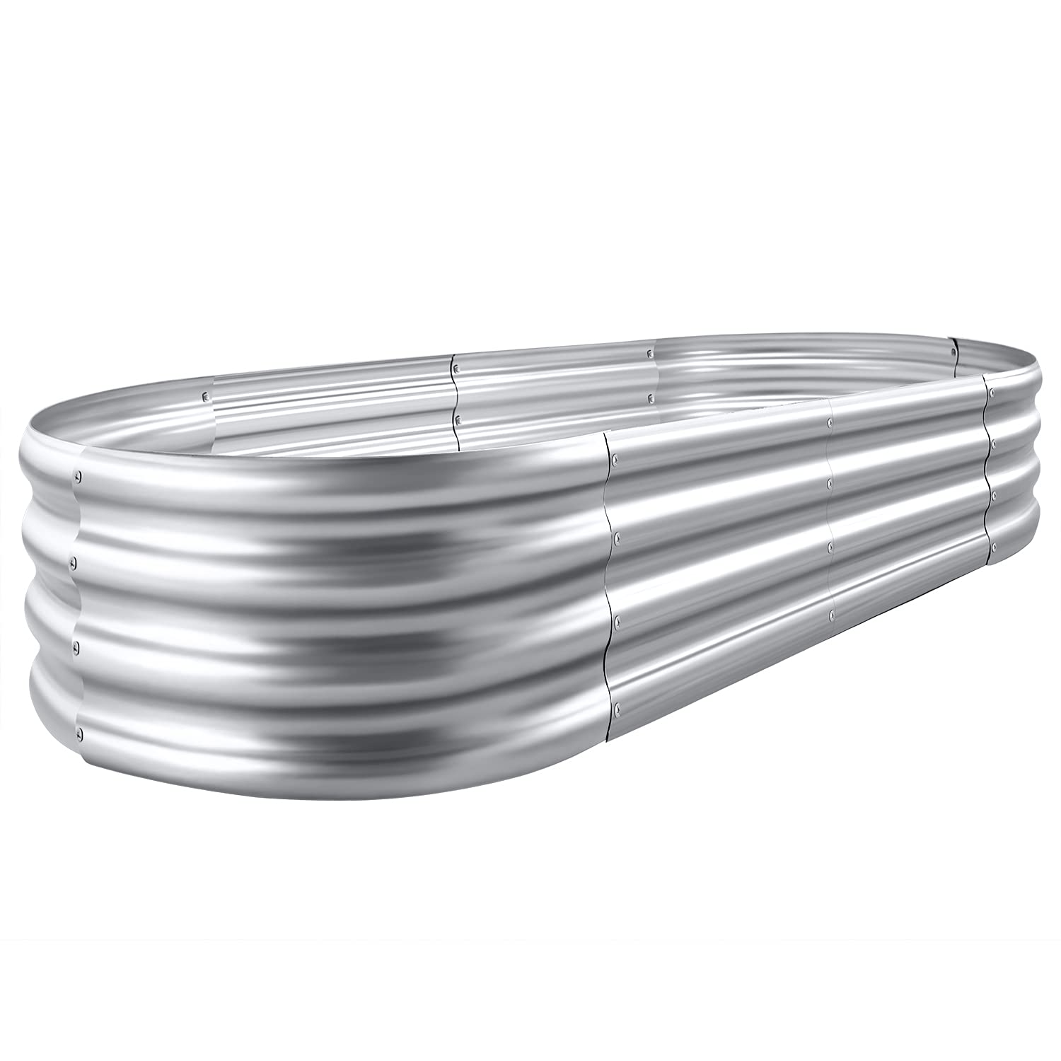 Land Guard jardinera oval frontal mostrando diseño y capacidad