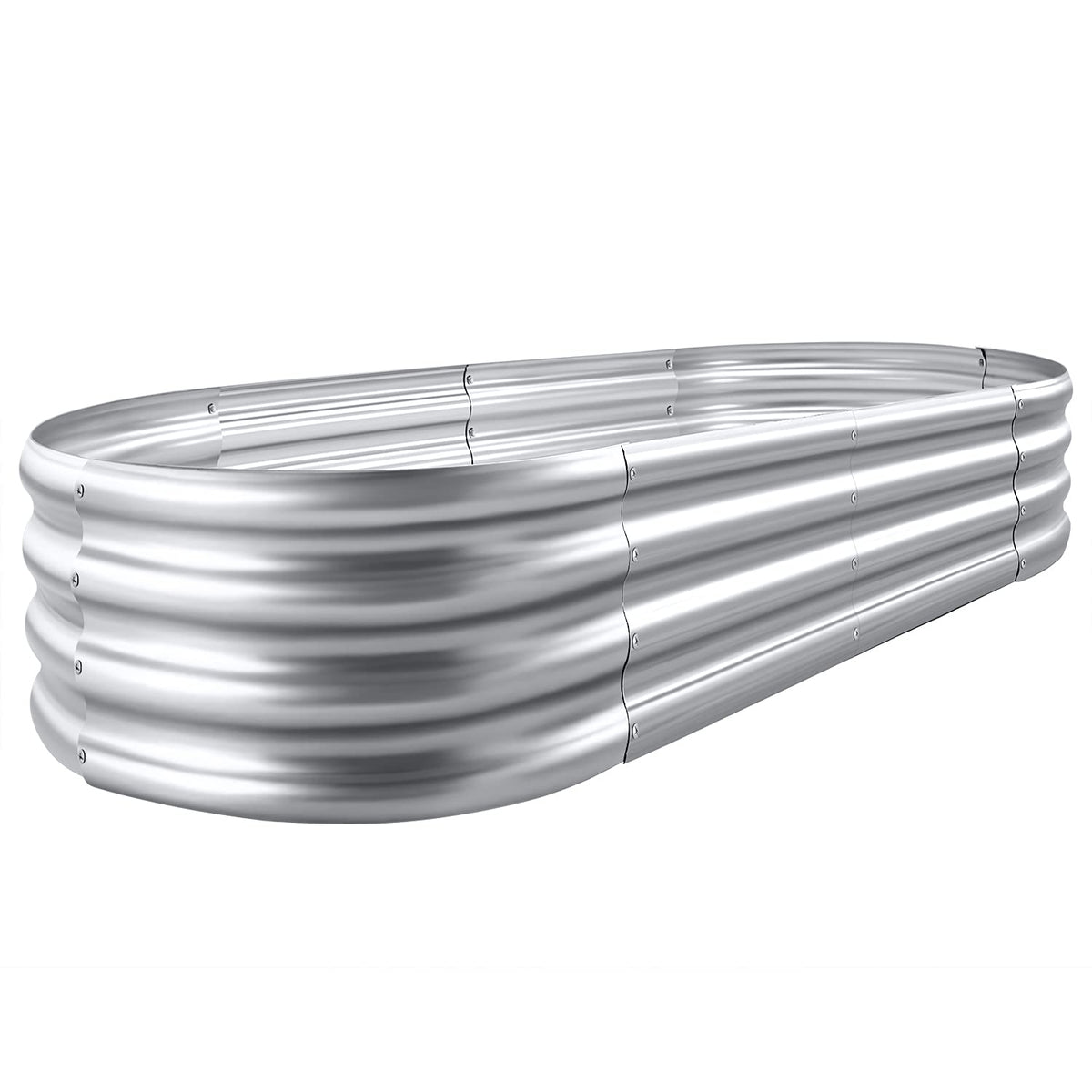 Land Guard jardinera oval frontal mostrando diseño y capacidad