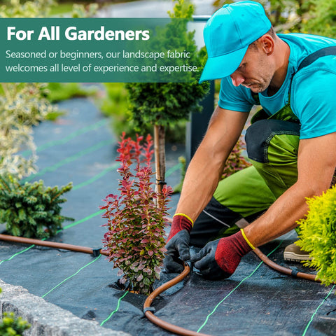 Land Guard instalada en parterre con plantas, reduce deshierbe y mantiene riego
