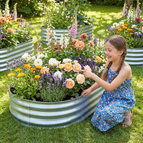 Land Guard macetero con hortalizas y hierbas cultivadas ideal para patio