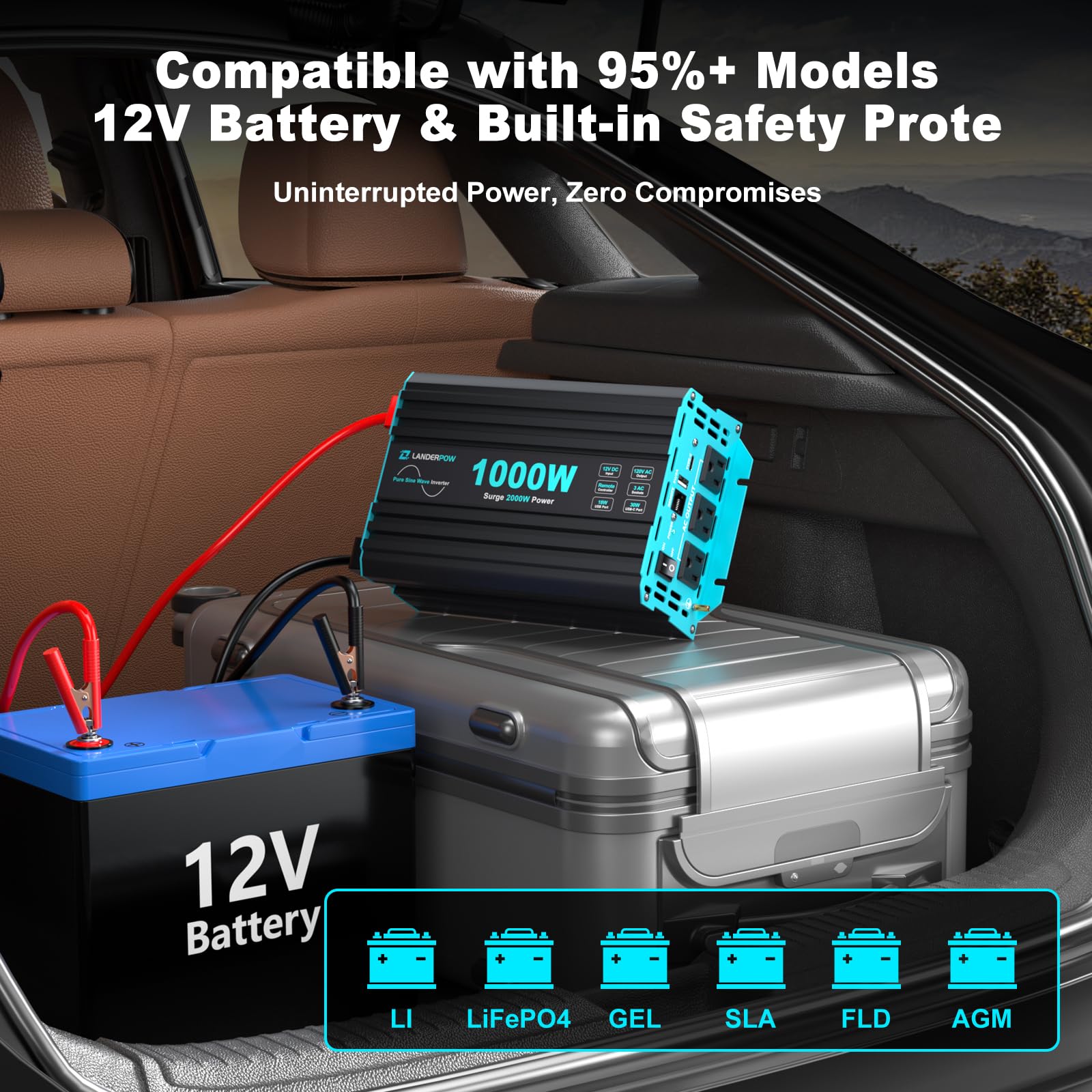 LANDERPOW mando remoto y accesorios, control cómodo a distancia