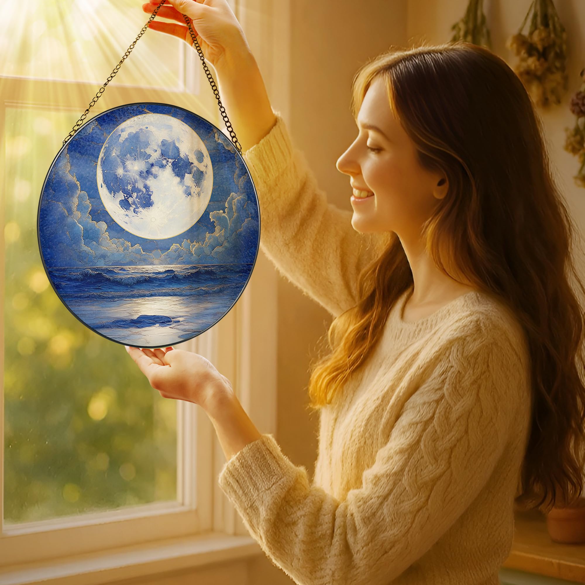 LAOWEIKI primer plano del vidrio teñido mostrando textura y colores duraderos