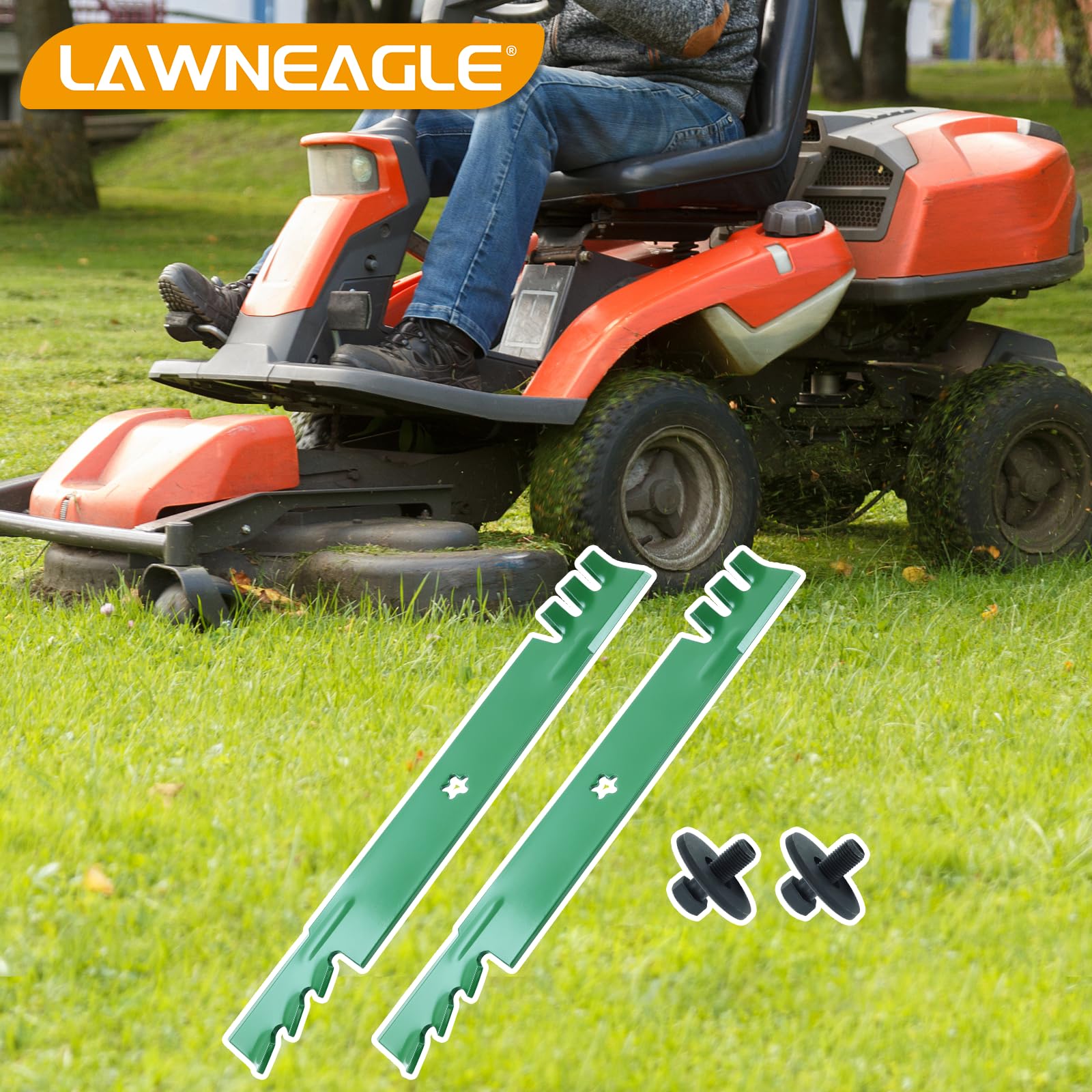 Lawneagle detalle de dientes mulching mejora trituración