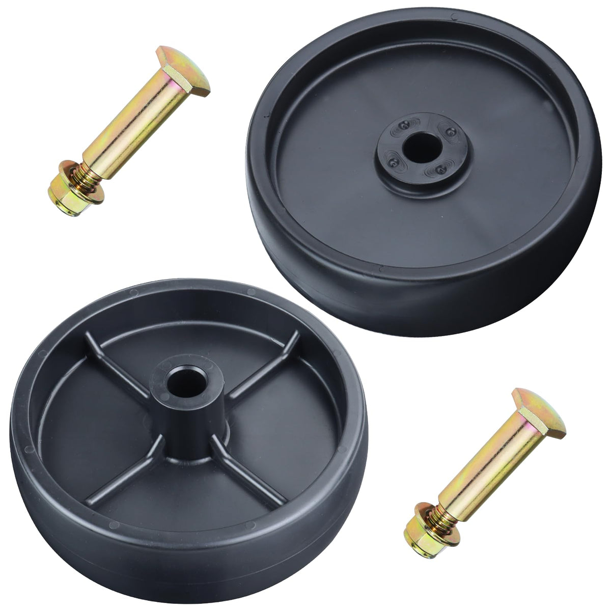 Lawneagle vista frontal de ruedas pack mostrando ajuste y compatibilidad