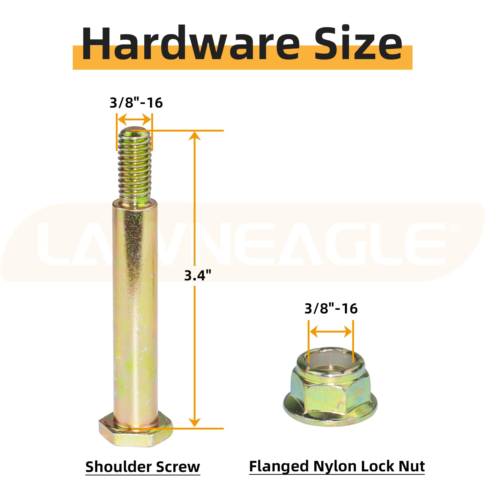 Lawneagle tornillería incluida para montaje rápido y sin sorpresas