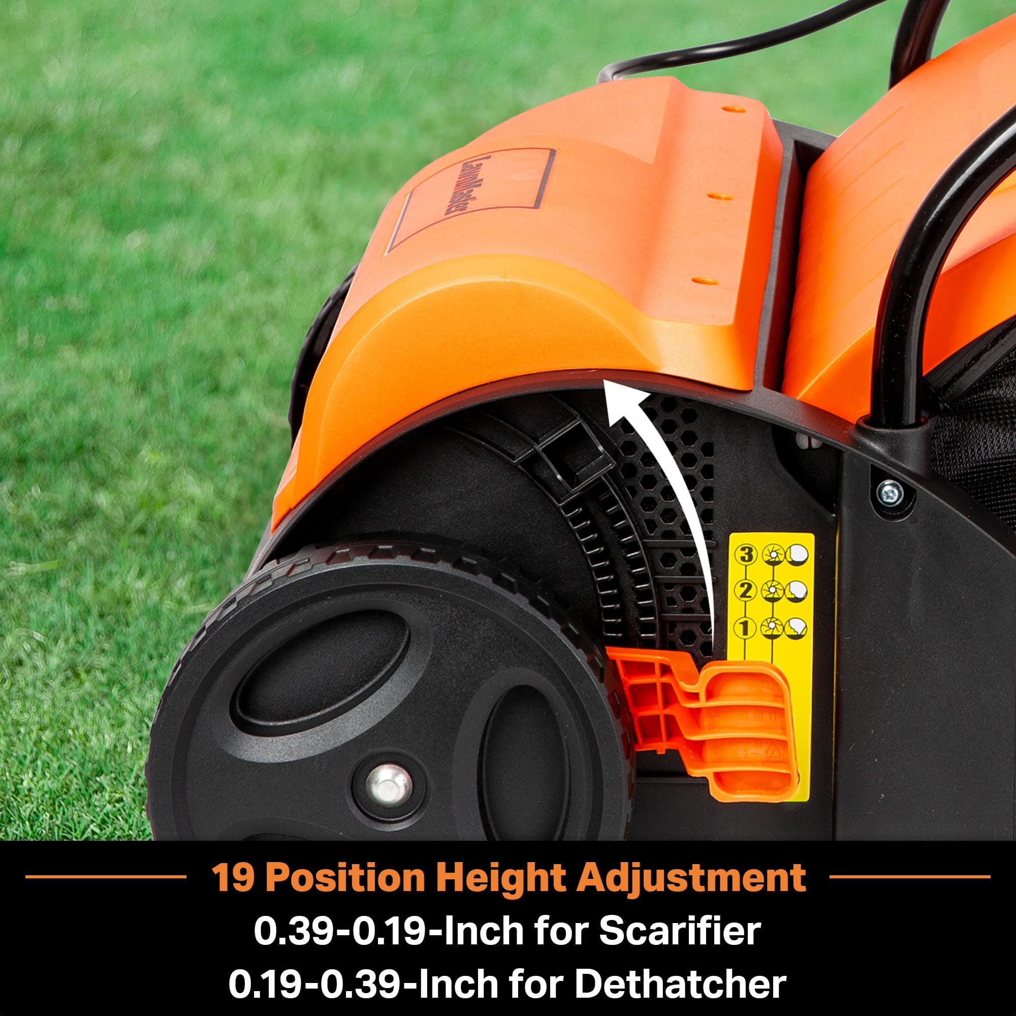 LawnMaster GV1212B ruedas delanteras de 6.7 pulg, maniobrabilidad superior