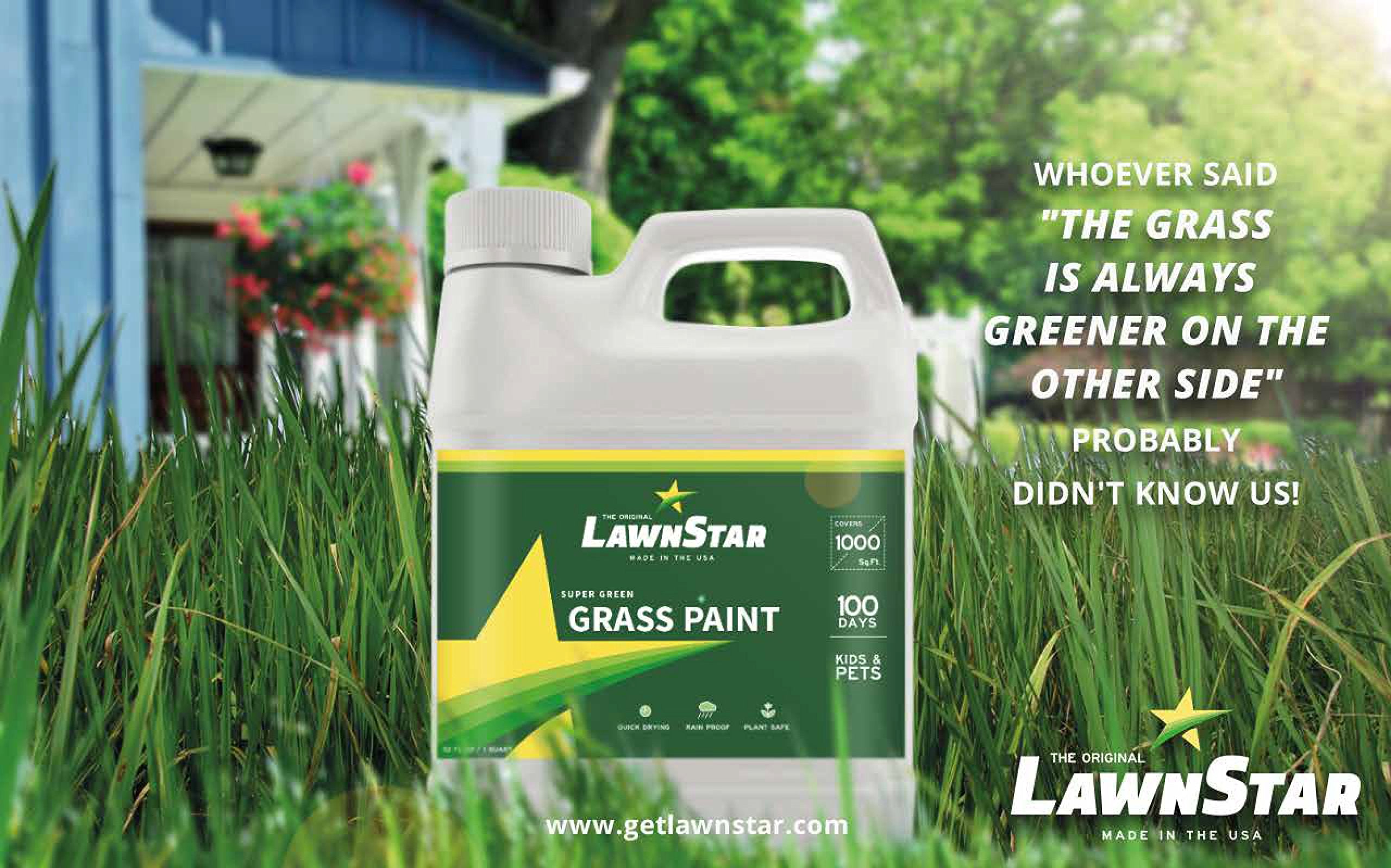 LawnStar comparación antes y después que ilustra transformación estética visible