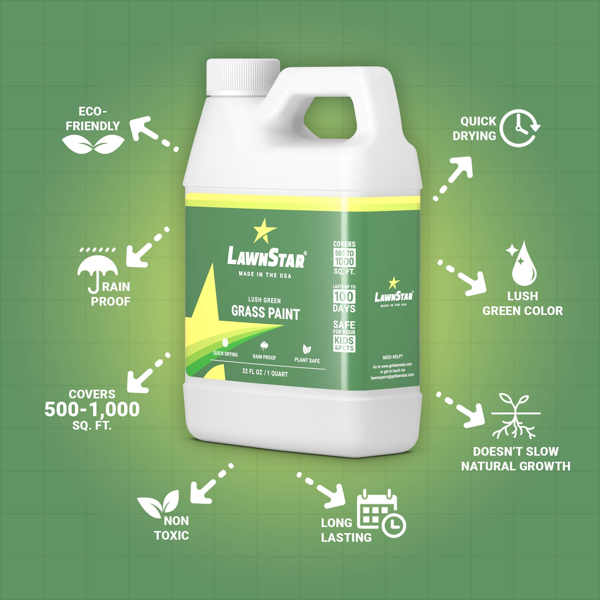 LawnStar producto en jardín cuidado mostrando mejora visual y atractivo