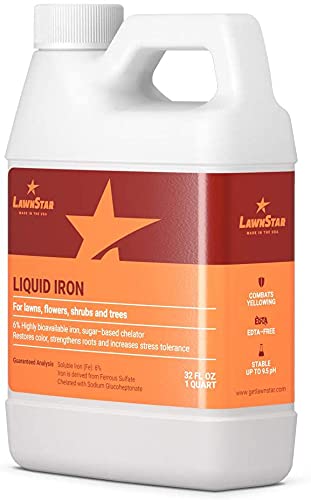 LawnStar solución líquida oscura mostrando textura estable y fácil mezcla