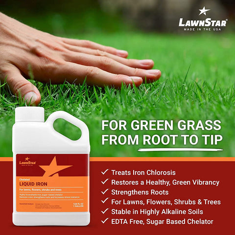 LawnStar aplicación con pulverizador sobre césped para mejorar color y absorción