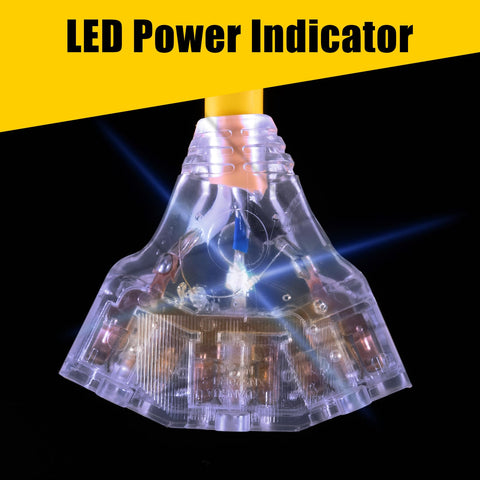 LAZMUMI extremo iluminado encendido, confirma alimentación segura al instante