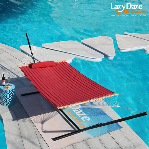 Lazy Daze hamaca guardada en funda para protegerla durante almacenamiento